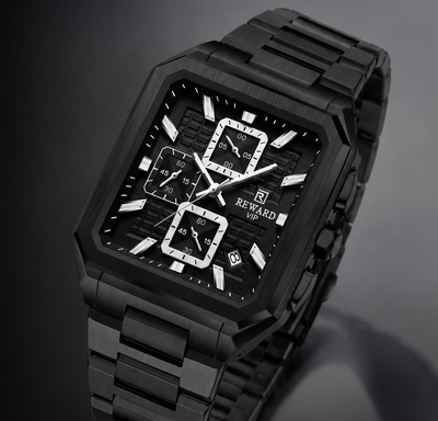 2026 New Quartz Watches Square Men's Watches Chronograph Display Wristwatches Casual Clock Male