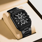 2026 New Quartz Watches Square Men's Watches Chronograph Display Wristwatches Casual Clock Male