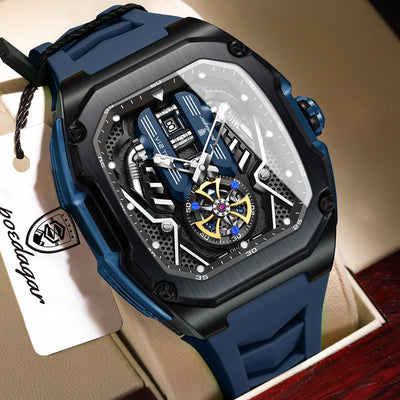 POEDAGAR Fashion Luxury Man Wristwatch Sport Waterproof Luminous Date Watches For Men Top Casual Quartz Silicone Men Watch Reloj