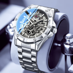 Mark Fairwhale Multifunctional Men Watch Stainless Steel Strap.